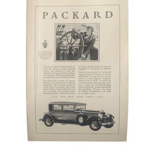 Vintage 1929 Packard Ask the Man Who Owns One Ad Advertisment